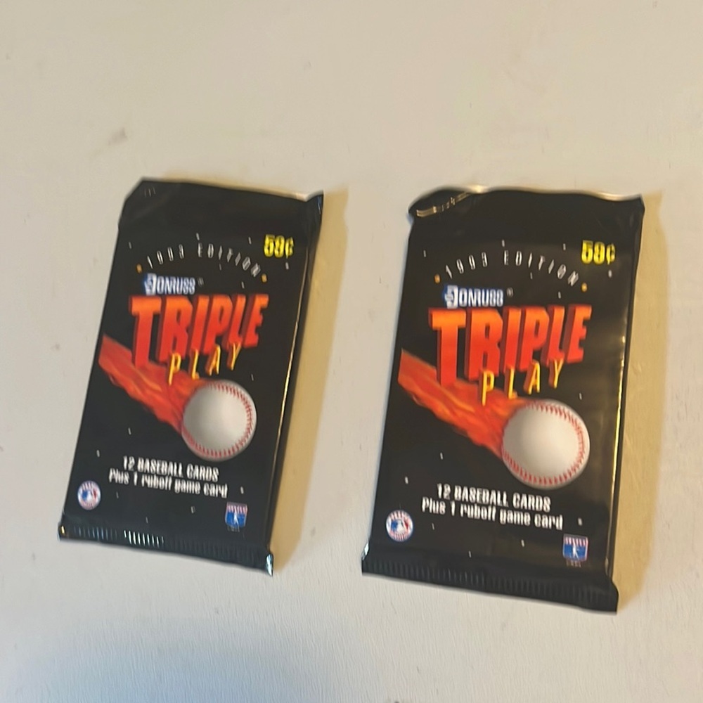 Donruss 1993 Triple Play 24 cards 2 runoff game cards‎ Mattingly Sanders